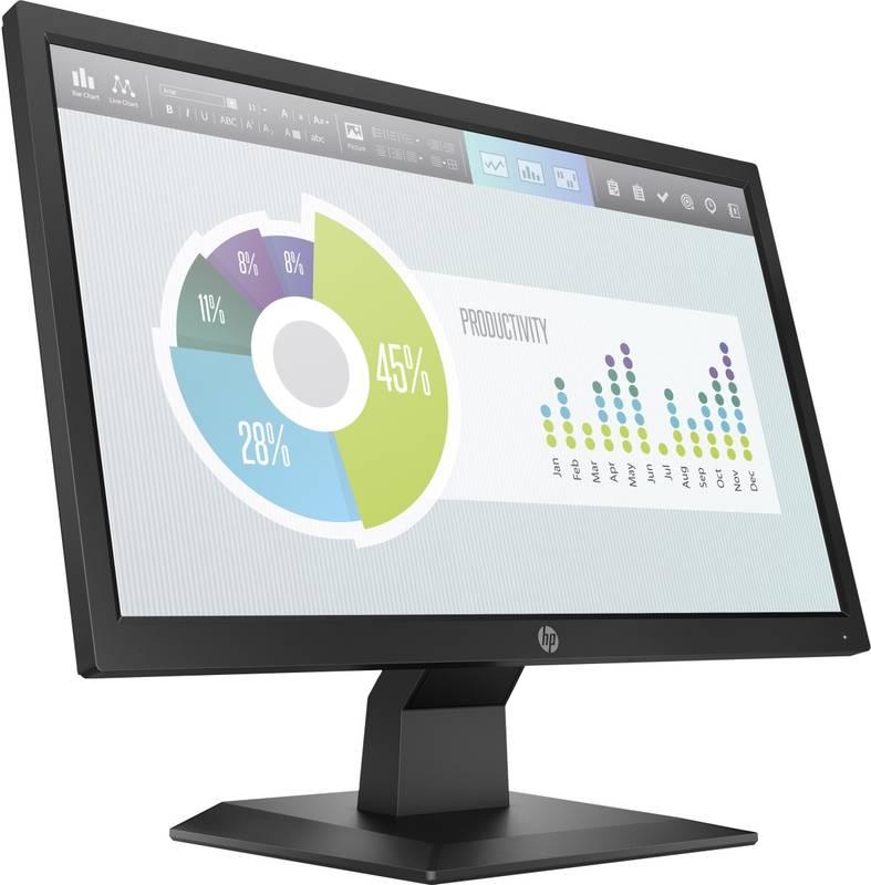 Monitor HP P204v černý