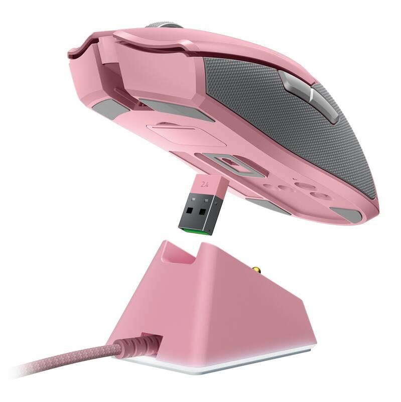 Myš Razer Viper Ultimate & Mouse Dock růžová, Myš, Razer, Viper, Ultimate, &, Mouse, Dock, růžová