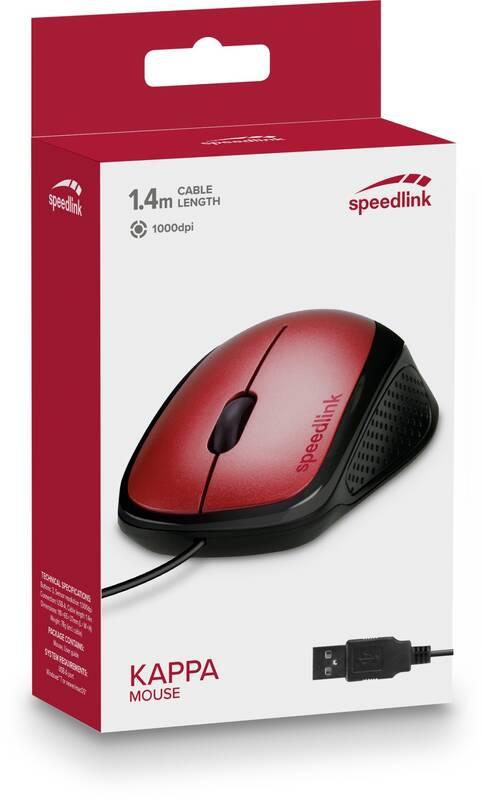 Myš Speed Link KAPPA červená