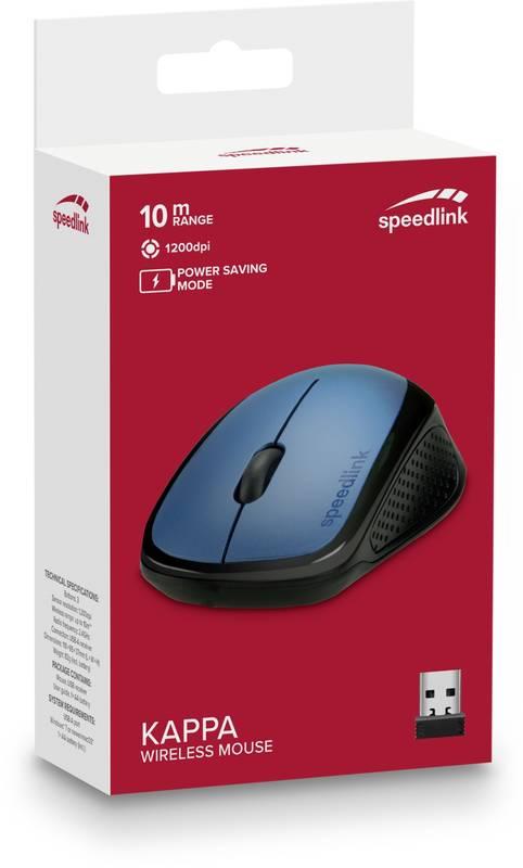 Myš Speed Link KAPPA Wireless modrá, Myš, Speed, Link, KAPPA, Wireless, modrá