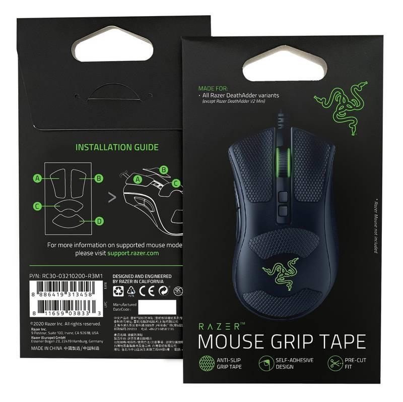 Nálepka Razer Mouse Grip Tape - Razer DeathAdder V2 černá