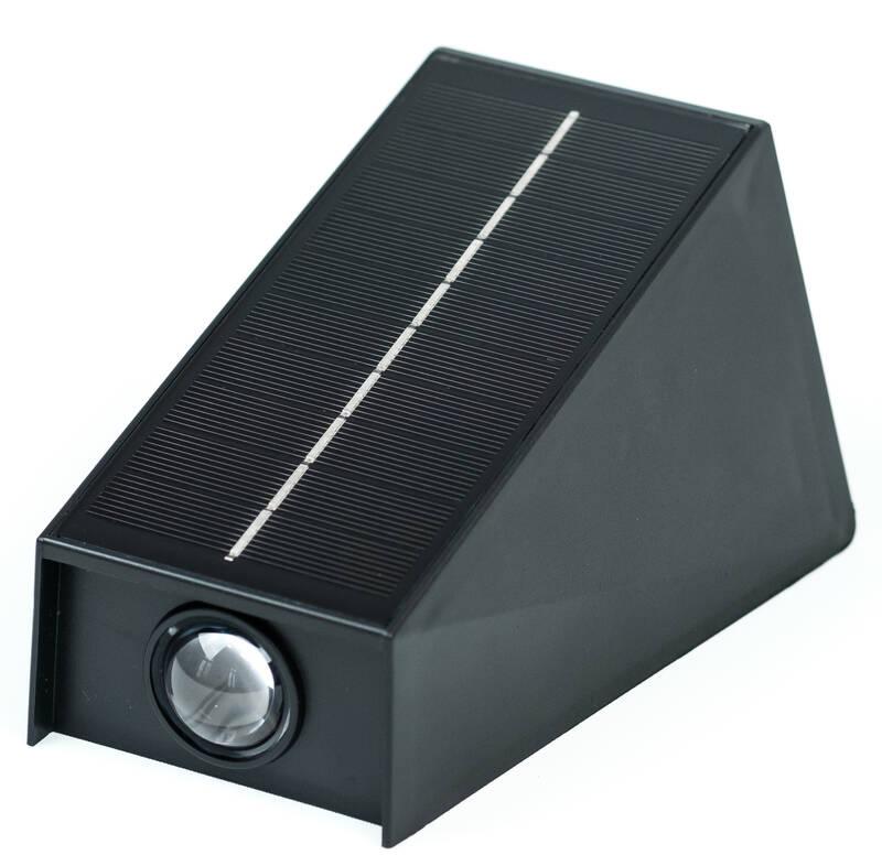 Nástěnné svítidlo IMMAX WALL-4, solární, se světelným čidlem, 2 W černé