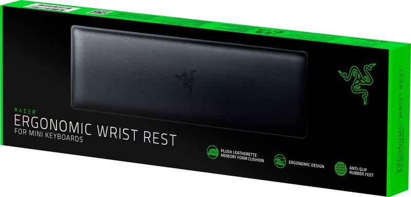 Opěrka zápěstí Razer Ergonomic Wrist Rest pro Mini klávesnice černá