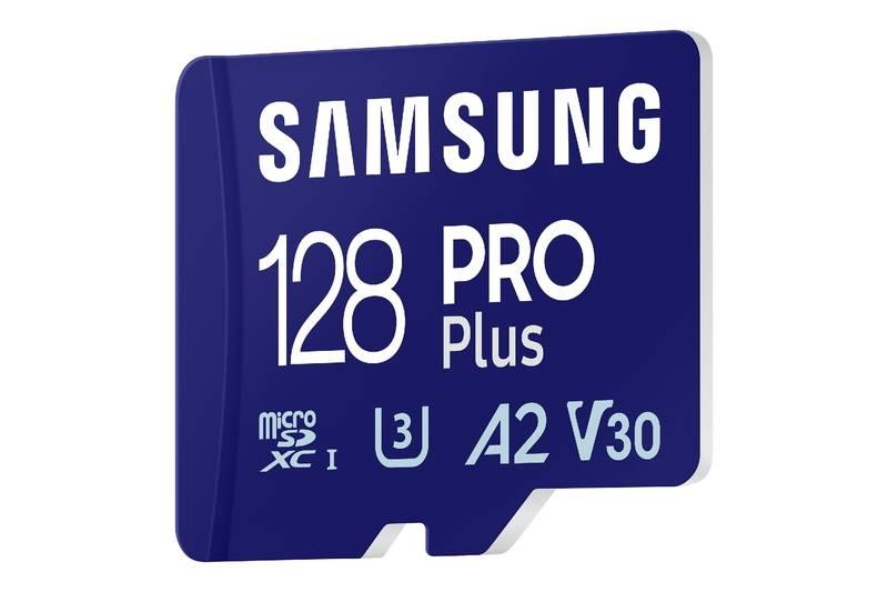 Paměťová karta Samsung PRO Plus MicroSDXC 128GB USB adaptér