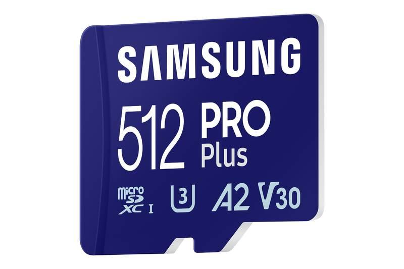 Paměťová karta Samsung PRO Plus MicroSDXC 512GB USB adaptér