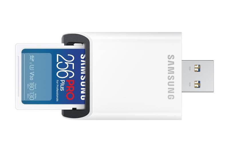 Paměťová karta Samsung PRO Plus SDXC 256GB USB adaptér