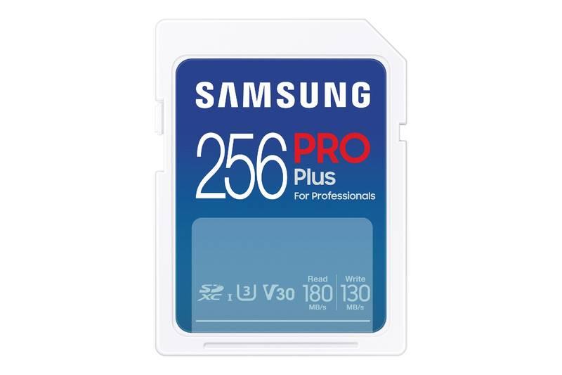Paměťová karta Samsung PRO Plus SDXC 256GB USB adaptér