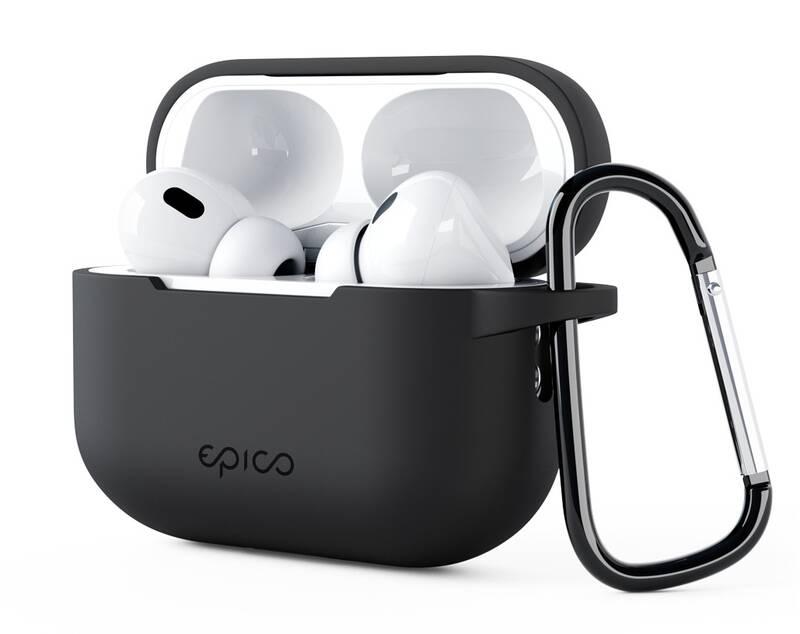 Pouzdro Epico Outdoor Cover s karabinou pro Apple AirPods Pro 2 černé