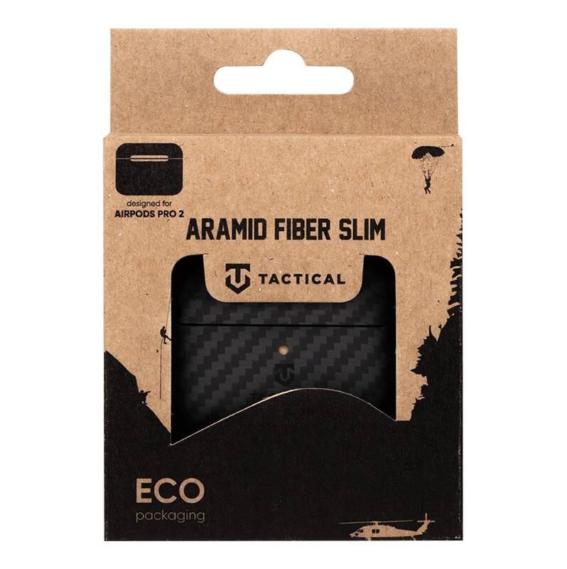 Pouzdro Tactical Aramid Fiber Slim pro Airpods Pro 2 černé