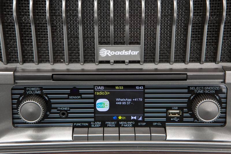Radiopřijímač DAB CD Roadstar HRA-270 CD BT černý