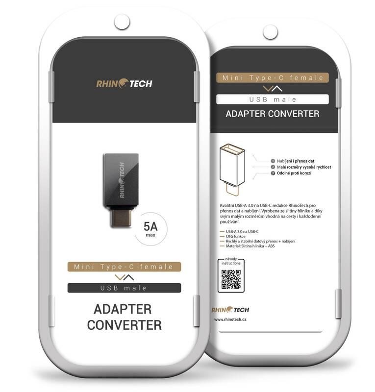 Redukce RhinoTech USB USB-C černá