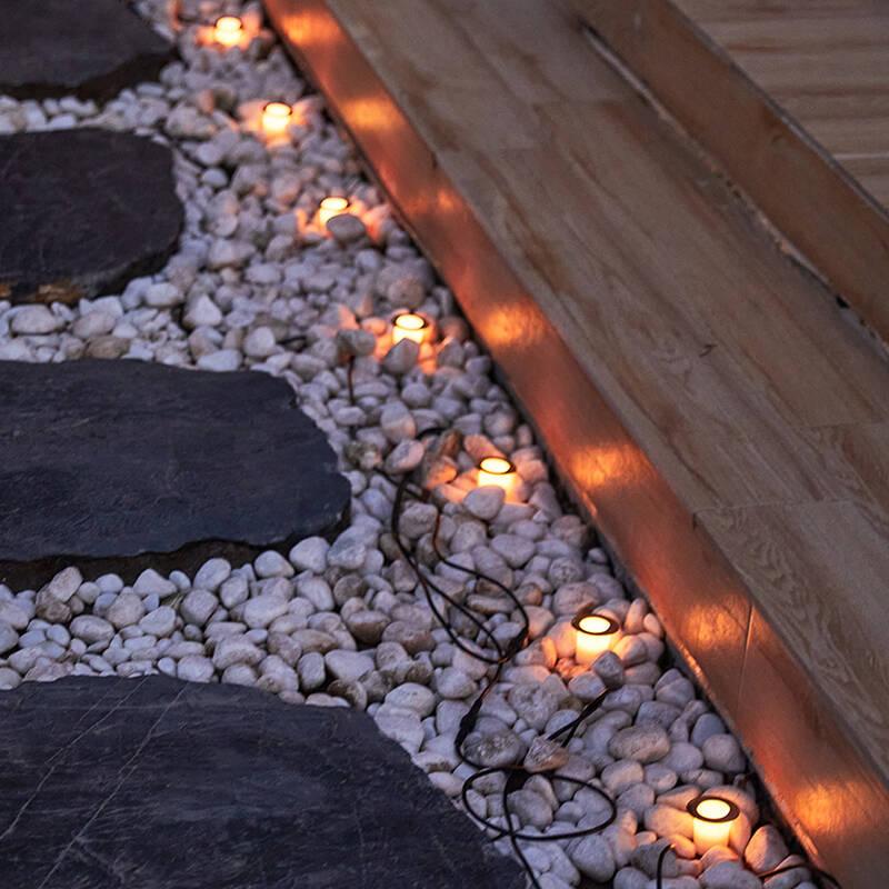 Reflektor IMMAX NEO LITE ESTRELAS, solární, 8 ks černý