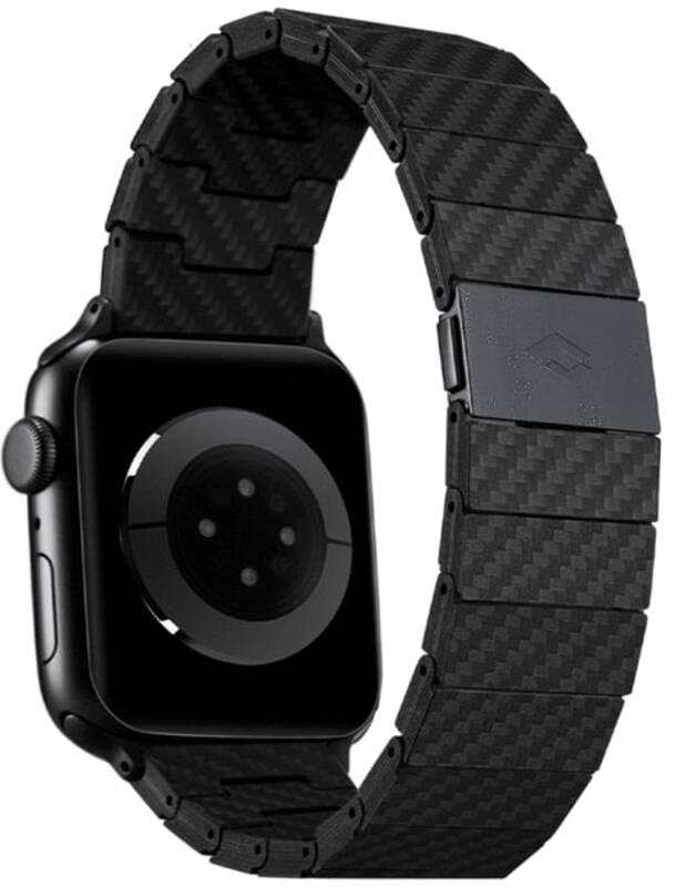 Řemínek Pitaka Carbon Fiber na Apple Watch 42 44 45 49 mm černý