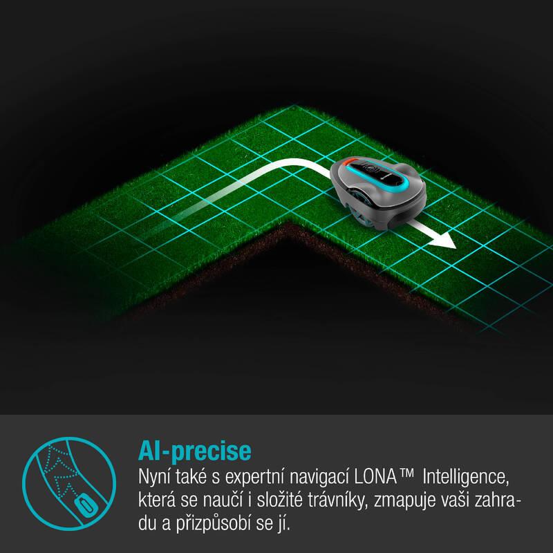 Robotická sekačka Gardena Sileno 19601-72, 250 m²