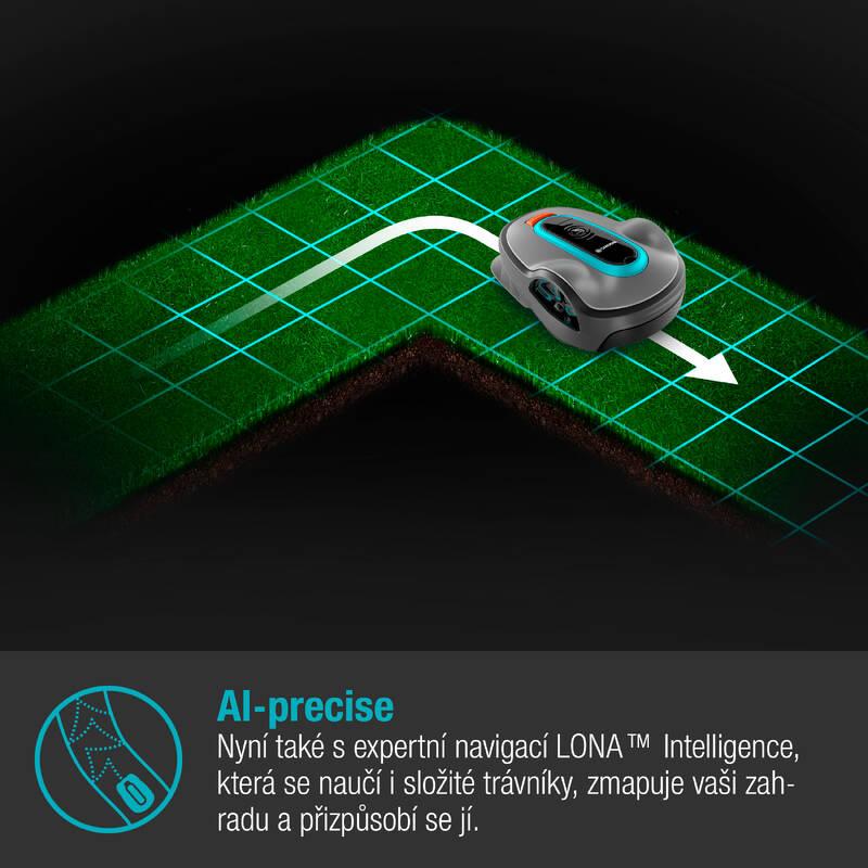 Robotická sekačka Gardena Sileno 19701-72, 750 m²