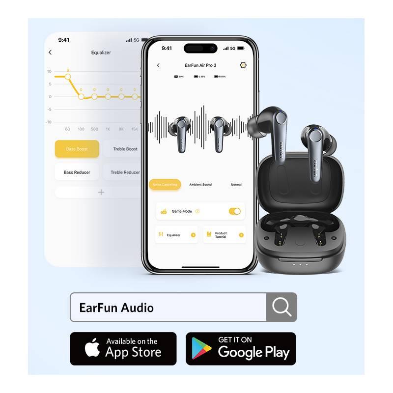 Sluchátka EarFun Air Pro 3 černá