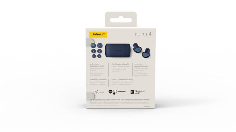 Sluchátka Jabra Elite 4 modrá