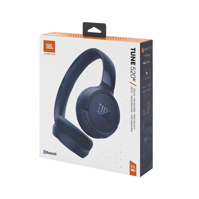 Sluchátka JBL Tune 520BT modrá