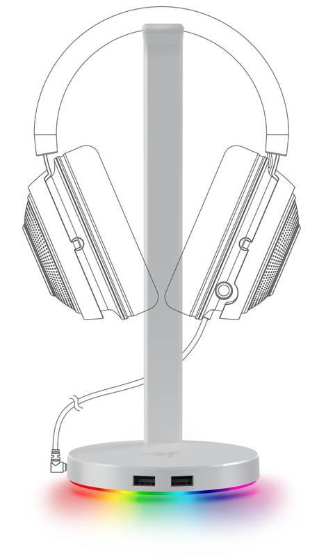 Stojánek Razer Base Station V2 Chroma - Mercury bílý