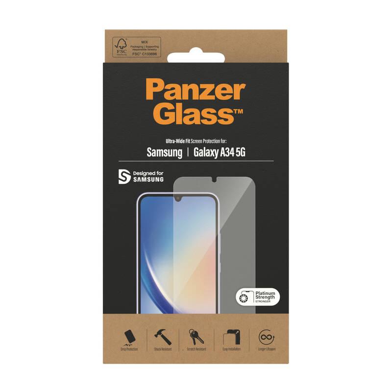 Tvrzené sklo PanzerGlass na Samsung Galaxy A34 5G, Tvrzené, sklo, PanzerGlass, na, Samsung, Galaxy, A34, 5G