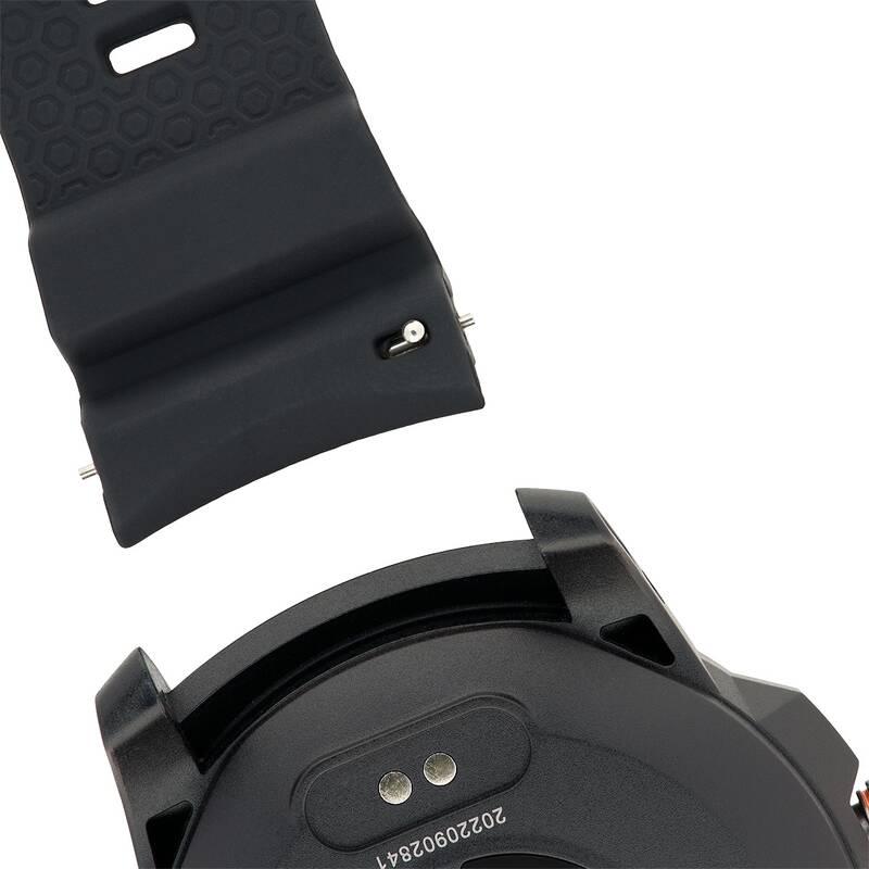 Chytré hodinky myPhone Hammer Watch Plus černé oranžové