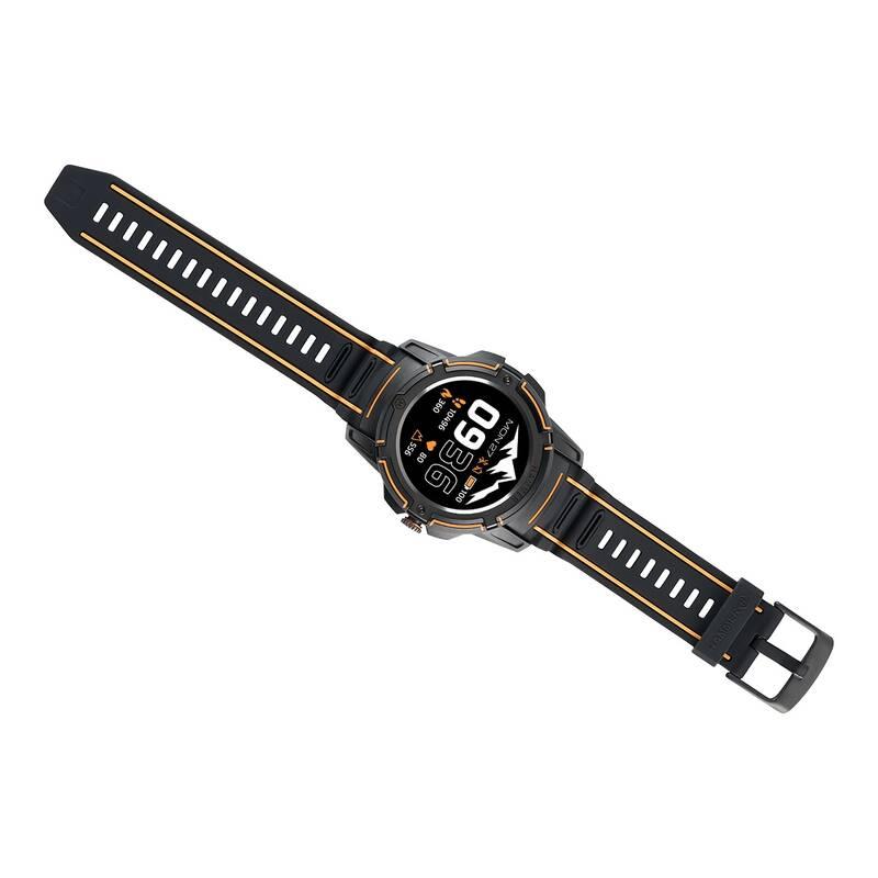 Chytré hodinky myPhone Hammer Watch Plus černé oranžové