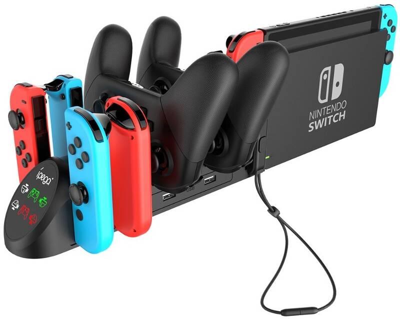 Dokovací stanice iPega 9187 pro Nintendo Switch Joy-con Switch Pro černá