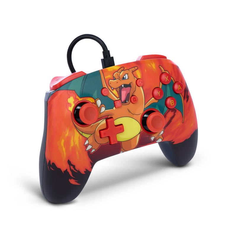 Gamepad PowerA Enhanced Wired pro Nintendo Switch - Pokémon: Charizard Vortex