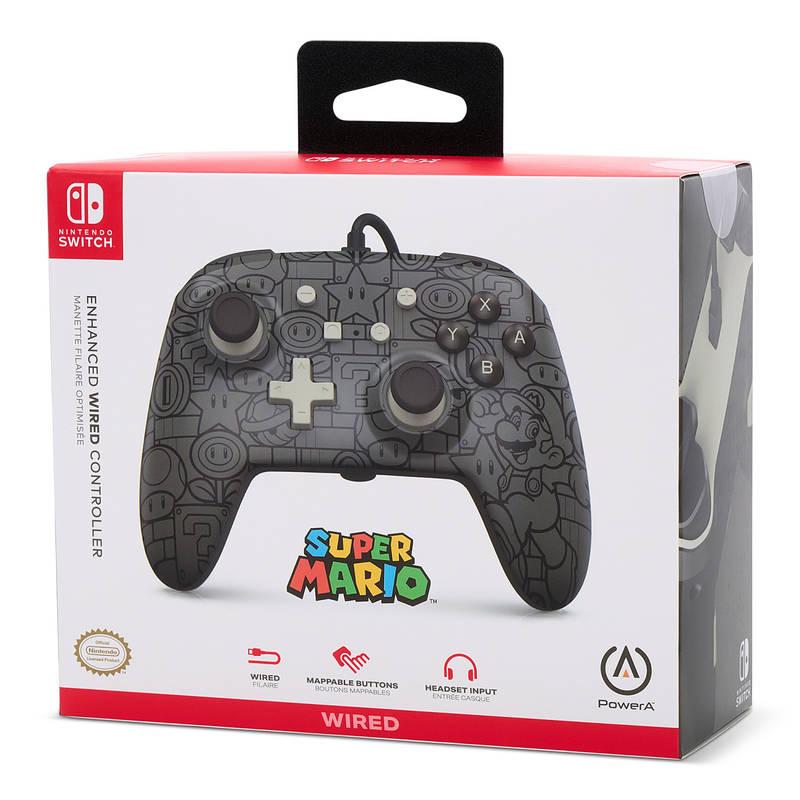 Gamepad PowerA Enhanced Wired pro Nintendo Switch - Power-Up Mario