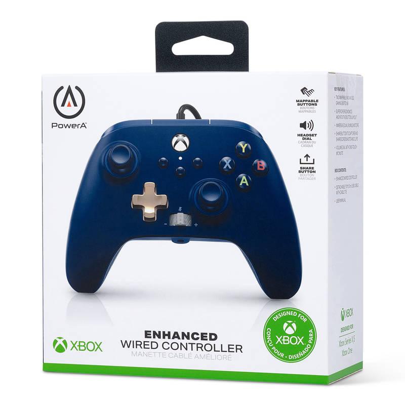 Gamepad PowerA Enhanced Wired pro Xbox Series XS modrý