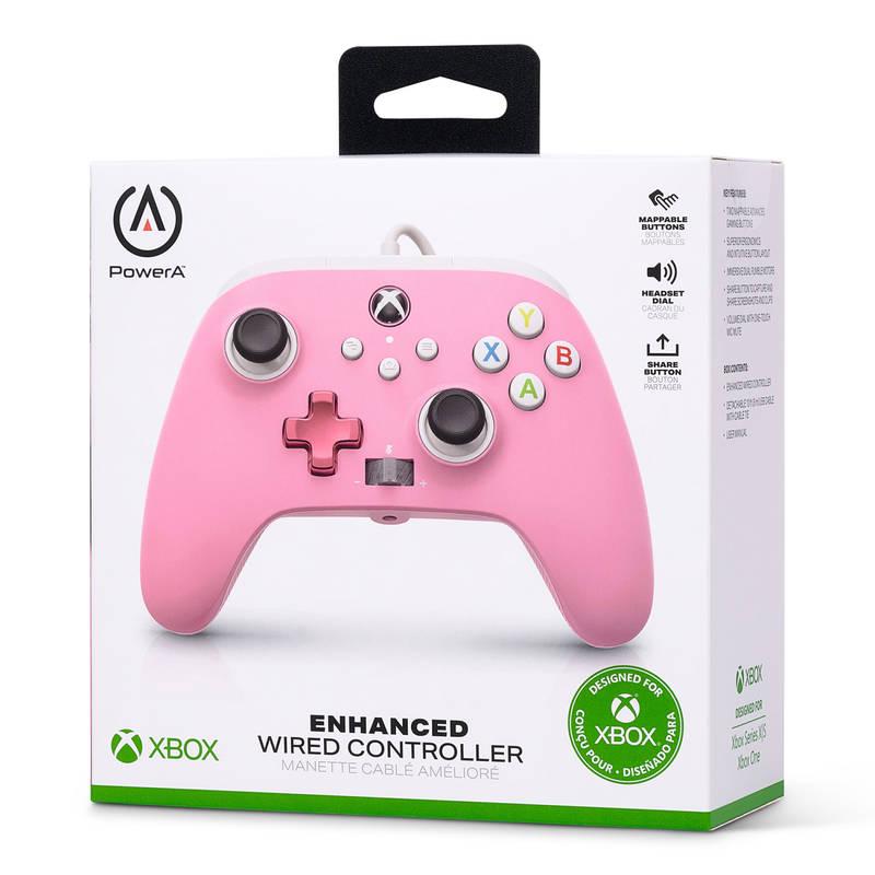 Gamepad PowerA Enhanced Wired pro Xbox Series XS růžový, Gamepad, PowerA, Enhanced, Wired, pro, Xbox, Series, XS, růžový
