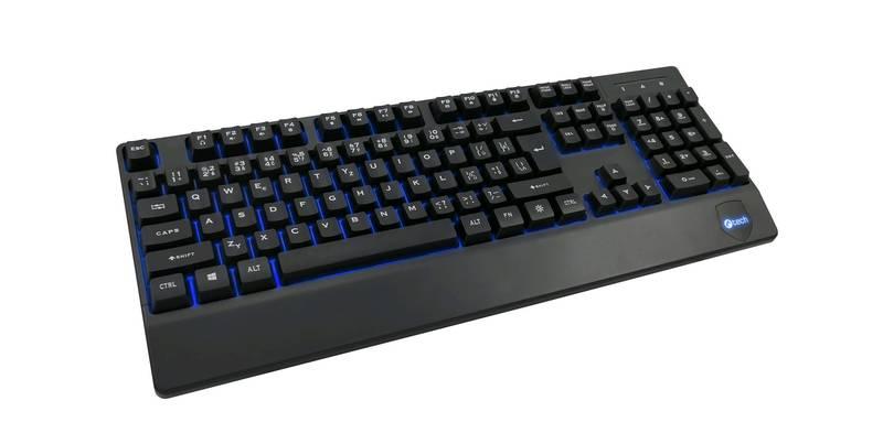 Klávesnice C-Tech KB-104BK, USB, CZ SK černá, Klávesnice, C-Tech, KB-104BK, USB, CZ, SK, černá