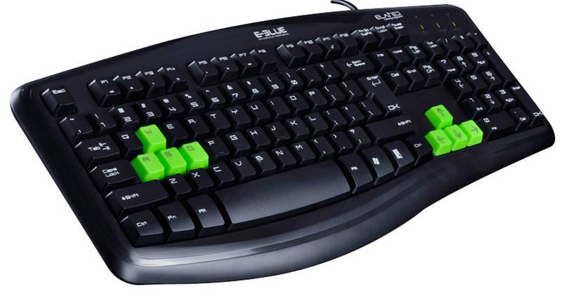 Klávesnice E-Blue Elated, US černá