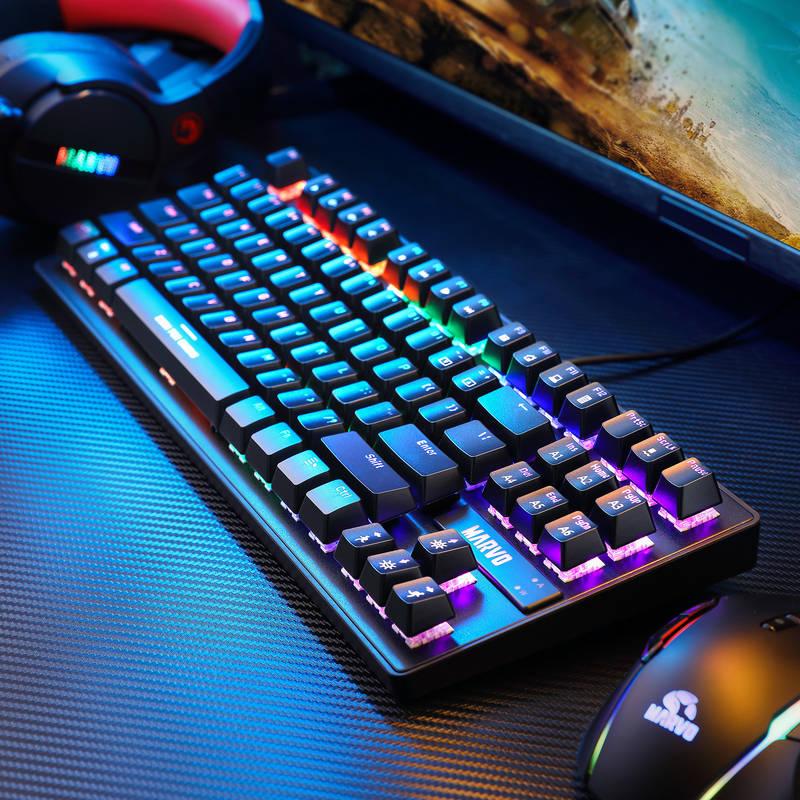 Klávesnice Marvo KG901, US černá