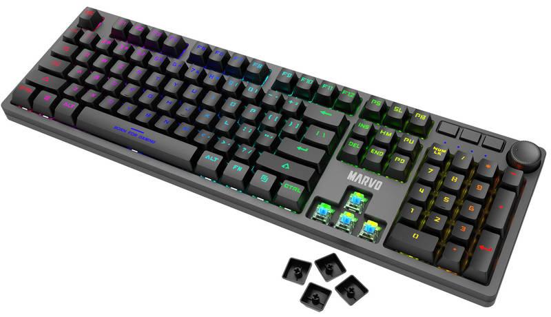 Klávesnice Marvo KG954, US černá