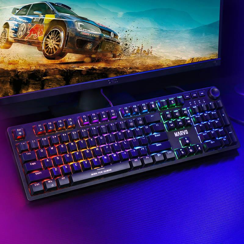 Klávesnice Marvo KG954, US černá