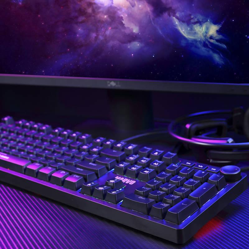 Klávesnice Marvo KG954, US černá