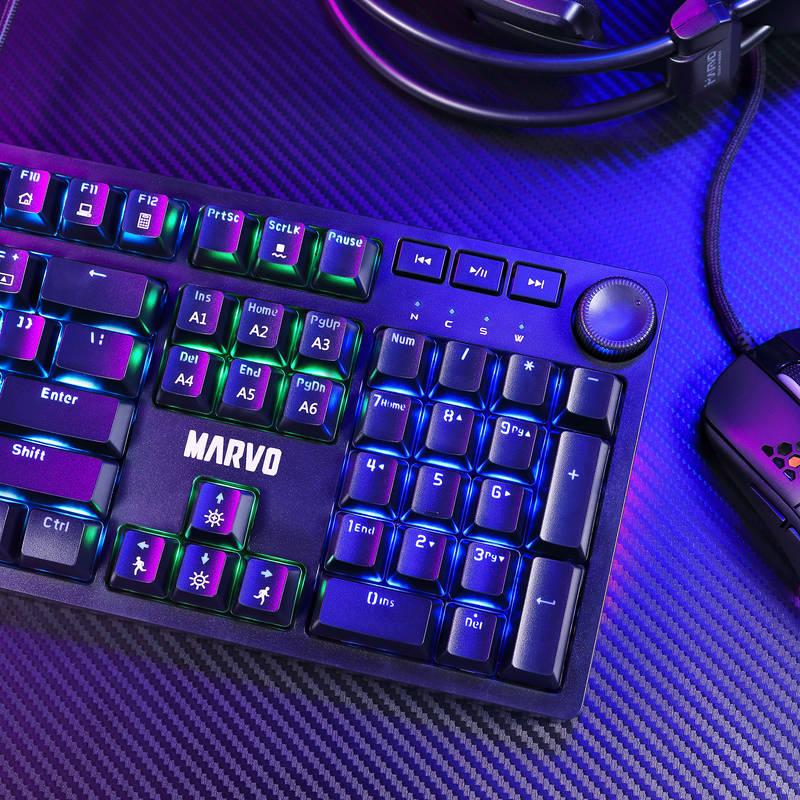 Klávesnice Marvo KG954, US černá