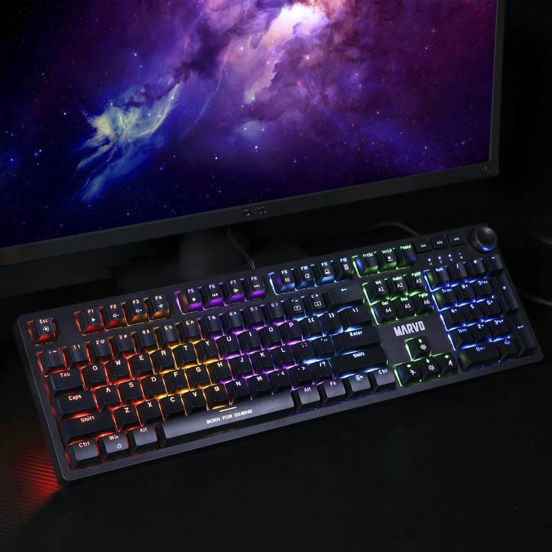 Klávesnice Marvo KG954, US černá