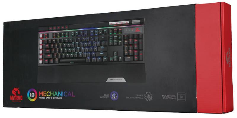 Klávesnice Marvo KG965G PRO, US černá