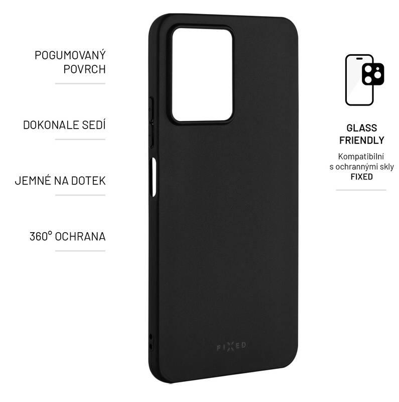 Kryt na mobil FIXED Story na Xiaomi Redmi Note 12 černý