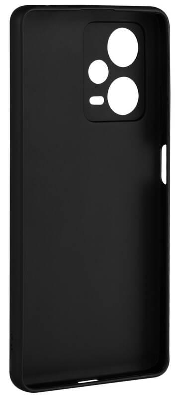 Kryt na mobil FIXED Story na Xiaomi Redmi Note 12 Pro 5G černý