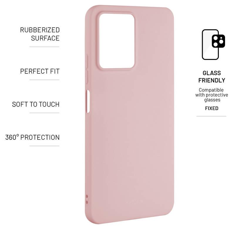 Kryt na mobil FIXED Story na Xiaomi Redmi Note 12 růžový