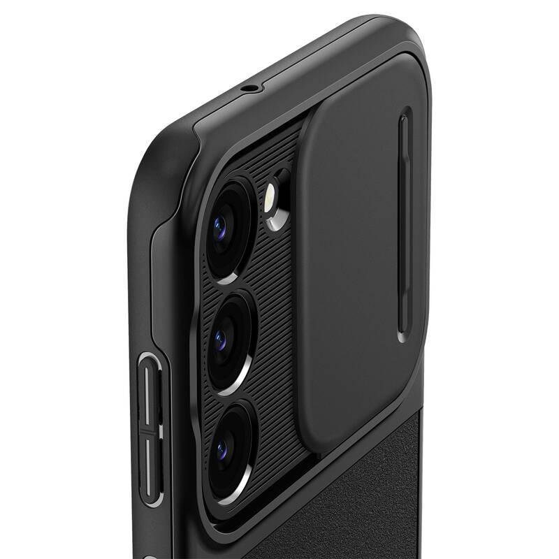 Kryt na mobil Spigen Optik Armor pro Samsung Galaxy S23 černý