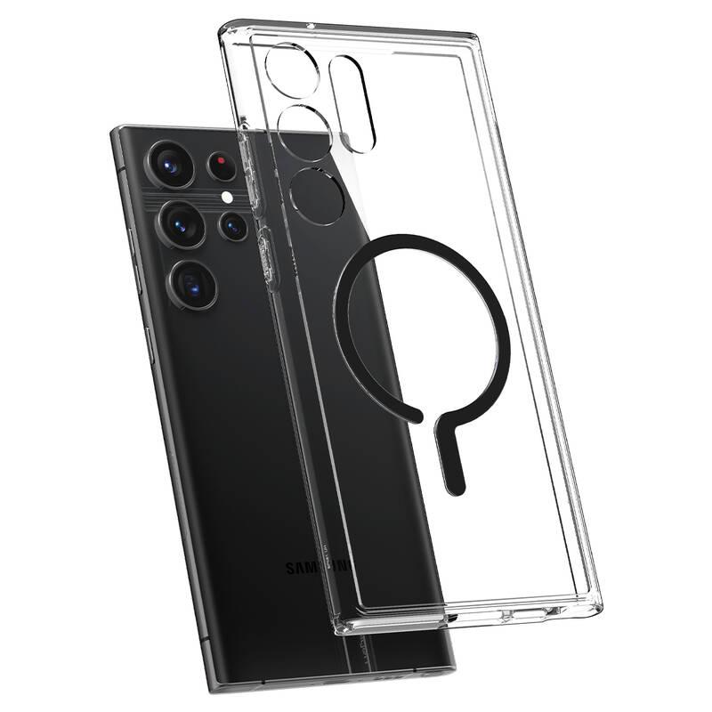 Kryt na mobil Spigen Ultra Hybrid OneTap MagSafe Ring na Samsung Galaxy S23 Ultra průhledný