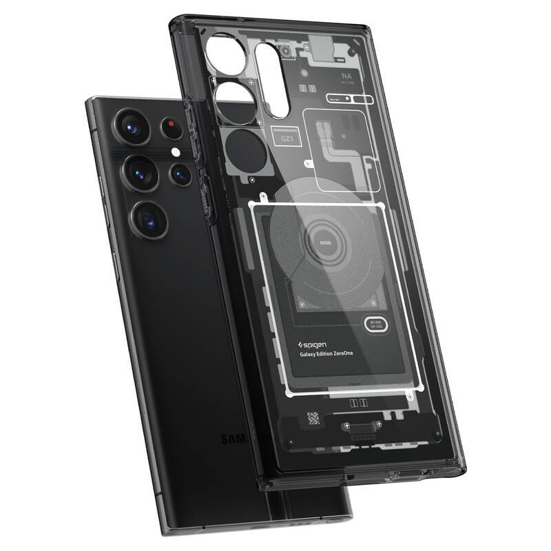 Kryt na mobil Spigen Ultra Hybrid zero one pro Samsung Galaxy S23 Ultra šedý