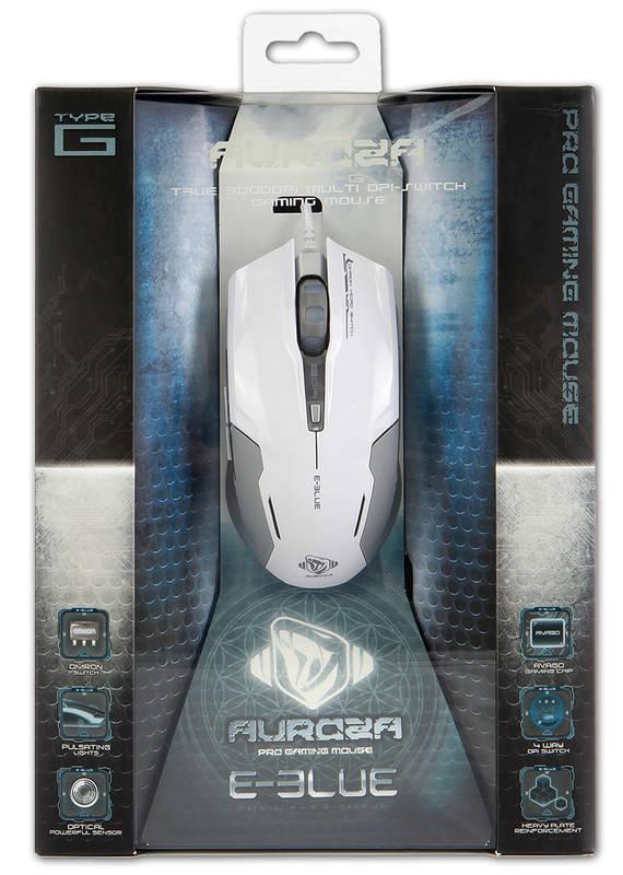 Myš E-Blue Auroza G bílá