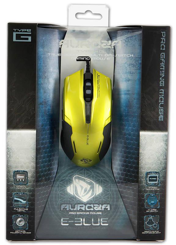 Myš E-Blue Auroza G zelená