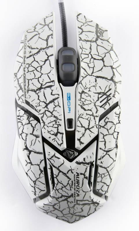 Myš E-Blue Auroza Gaming bílá