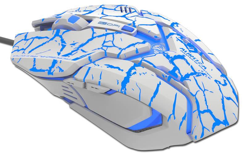 Myš E-Blue Auroza Gaming bílá